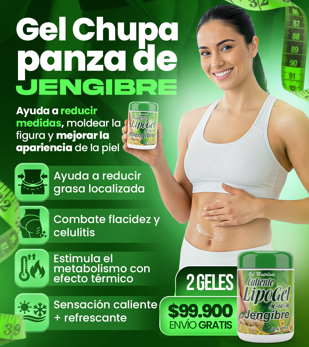 GEL CHUPA PANZA DE JENGIBRE